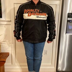 Authentic Harley Davidson motorcycle jacket, size Medium, like new.